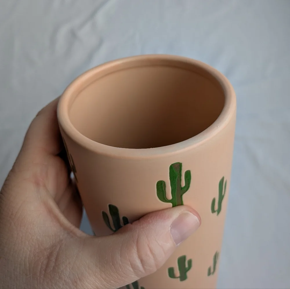 Southwestern Ceramic Cactus Vase